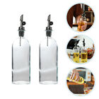 2 Pcs Air Fryer Spray Bottle Transparent Glass Oil Water Storage