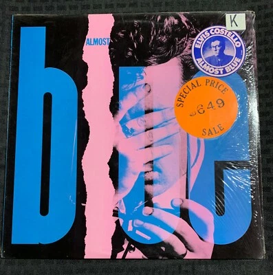 1981 Elvis Costello - Almost Blue LP Shrink Hype EX/VG+ Columbia – FC 37562 - Image 1 of 3