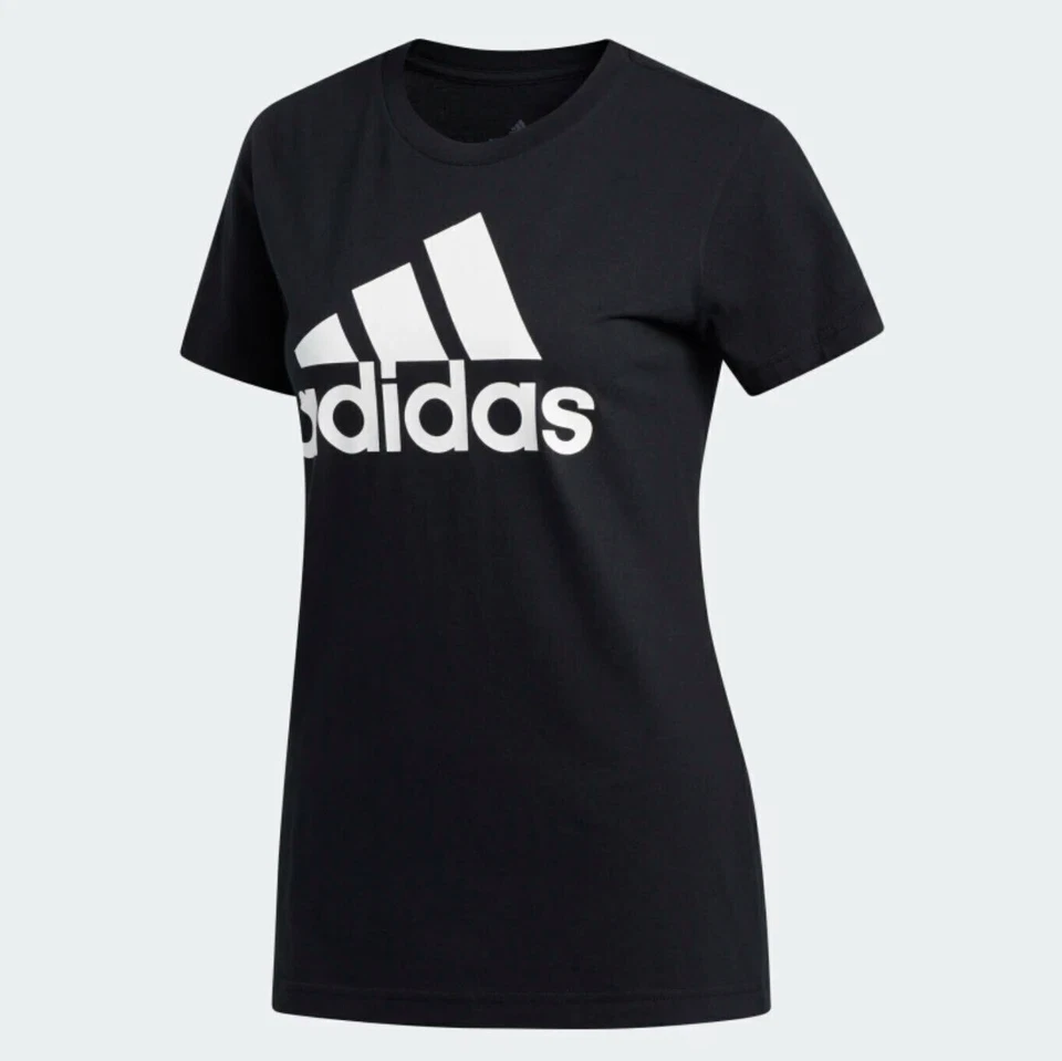 adidas Aqua T-shirt Basic Women's Medium Tee 3 Stripes Logo Athletic
