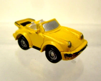 Micro máquina vintage Porsche 911 Roadster 1,25" amarillo deportivo Funrise 1989 Foto 1 de 4