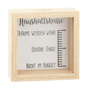 Spardose Haushaltskasse Bilderrahmen 14,5 x 14,5 cm Haushalt sparen Sparbüchse - Bild 1 von 1
