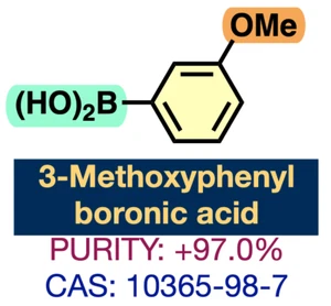 3-Methoxyphenylboronsäure (für Forschung und Entwicklung) | CAS: 10365-98-7 | +98,0% - Bild 1 von 2