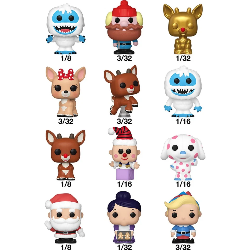 Rudolph the Red Nosed Reindeer Funko Bitty Pop! - You Pick - Choose Your Own!