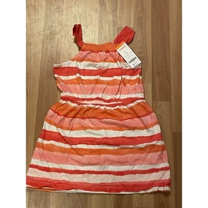 Gymboree Summer Vacation Stripes SunDress Size 5 Orange Pink Coral NWT - Picture 1 of 2