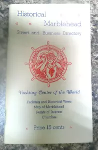 Historical Marblehead Street and Business Directory Vintage 15 cent - Imagen 1 de 1