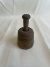 Vintage Miniature Wooden Butter Mold Plunger Nice Rustic ??