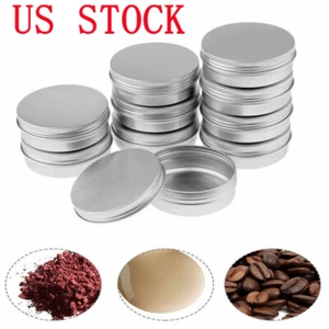30Pcs Small Screw Round Metal Jar Containers Balm Candle Case Storage Bottle - Picture 1 of 27