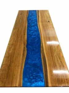48" x 24" Epoxy Resin Table Top Handmade Home Office Furniture Decor - Picture 1 of 1