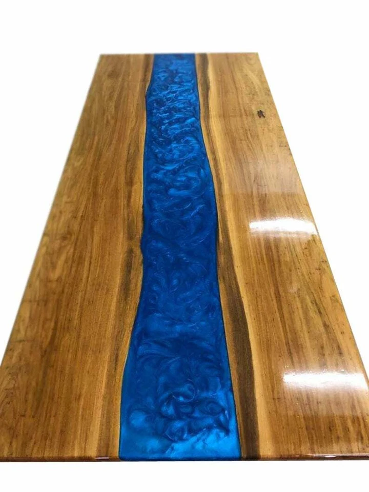 36" x 20" Epoxy Resin Table Top Handmade Home Office Furniture Decor - Image 1 of 1