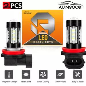 H11 2PCS 30W Bright White LED Fog Light Bulbs For 2014-2017 Jeep Grand Cherokee - Bild 1 von 8