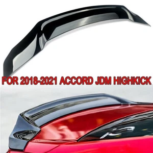 For 2018-2022 Honda Accord R Style Duckbill Rear Trunk Spoiler Wing Glossy Black - Picture 1 of 14