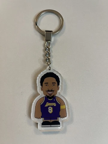 Kobe Bryant Los Angeles Lakers Jersey Acrylic Keychain NBA Basketball Cover