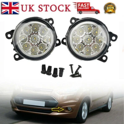 1 Pair For Ford Ranger PX 2011-18 Taurus X LED Front Bumper Fog Light Lamps New - Image 1 of 4