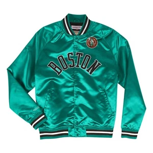 Boston Celtics Mitchell & Ness Light Weight Satin Jacket - Green - Picture 1 of 2