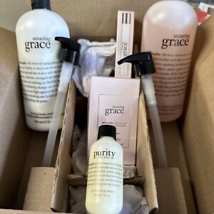 Philosophy Amazing Grace  Body Lotion Shower Gel Face Cleanser Roll Perfume New!