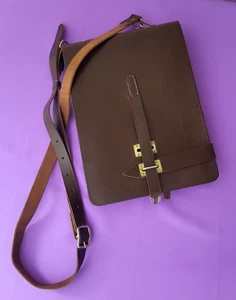 Soviet Army Military Officer Leather Map Bag Case Tablet Planshet USSR 1961 - Picture 1 of 24