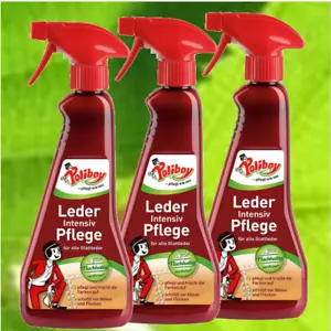 (15,51€/L) Poliboy Leder Intensiv-Pflege Spray 3x375ml . - Bild 1 von 1