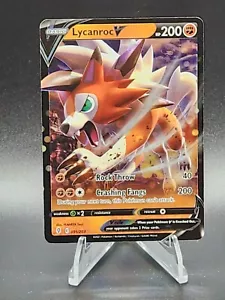 Pokemon Evolving Skies LYCANROC V Ultra Rare Holo #91/203 - Picture 1 of 2