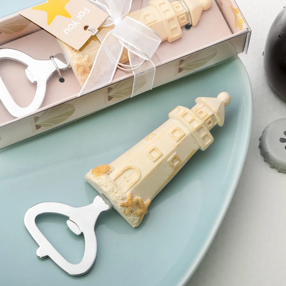 灯屋设计海滩主题开瓶器新娘淋浴婚礼礼物 — 第 1/1 张图片