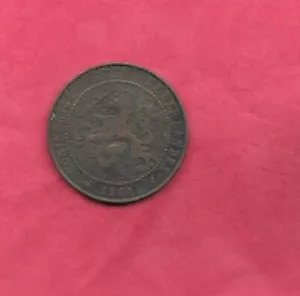 NETHERLANDS DUTCH KM134 1904 2 1/2 CENTS VF-VERY CIRCULATED ANTIQUE OLD COIN - Picture 1 of 1