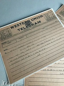 RMS TITANIC Distress Western Union Telegram Titanic to WSL NY, April 15, 1912 RP - Picture 1 of 4