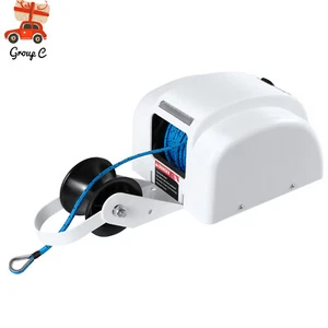 45 lbs Salzwasserboot Elektrische Ankerwinde Anker Winde mit Fernbedienung 12V - Bild 1 von 16