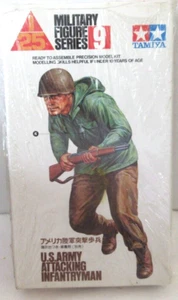 U.S. Infantry Attacking (serie figurine militari n. 9) Tamiya 1:25 PN- PF0009 - Foto 1 di 2