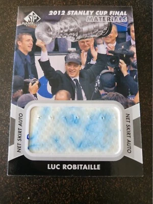 2012-13 SP Game Used - Luc Robitaille - 2012 Stanley Cup Final Net Skirt Auto - Image 1 of 2
