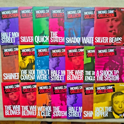 Michael Caine Collection DVD Bundle 21 x Vintage Movie Compilation Daily Mail - Image 1 of 4