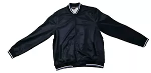 "New" Ben Sherman Jacket Navy Blue Rib Collar Trim Snap Front Pockets - Size: S - Picture 1 of 14