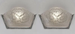 Henri Mouynet & Verdun : a pair of French 1930 Art Deco wall sconces France - Picture 1 of 11