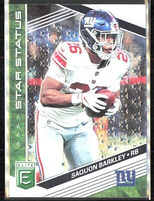 2019 Donruss Elite Saquon Barkley Star Status Green #SS-7! Giants/Eagles! - Image 1 of 2