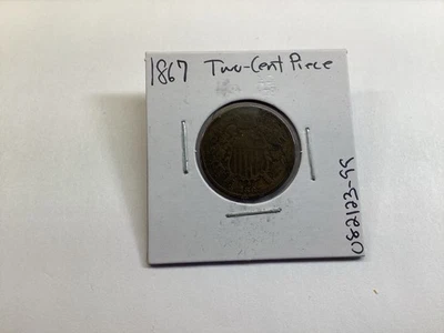 1867 Two Cent Piece in Very Fine Condition US Copper Coin 082123 99e - Image 1 of 4
