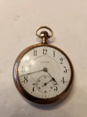 1913 Illinois 306 16S 17J Adj. 3 Pos. Pocket Watch 20 Years GF Case Working - Image 1 of 4
