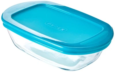 Pyrex Pirofila rettangolare in vetro di conservazione, 17 x 10 x 5 cm, 0.4 1yHP - Immagine 1 di 3