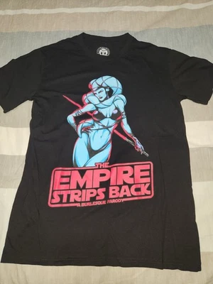 Футболка Star Wars Parody The Empire в полоску сзади средний размер черный хлопок  - Изображение 1 из 4