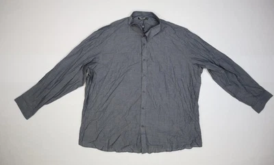 Camisa Paul Jones Para Hombre 5XL Gris Abotonada Manga Larga 100% Algodón Informal Sólida Foto 1 de 4