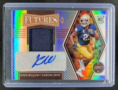 2022 Panini Legacy Kyren Williams Futures Patch Auto RC Silver Rookie #12/249 - Image 1 of 2
