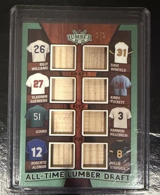 2024 Hoja Madera Esmeralda Ichiro Puckett Vlad Alomar Etc 8 Murciélago Reliquia #’d 2/2 Foto 1 de 2