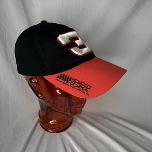 Vintage #3 Dale Earnhardt verstellbar schwarz Druckknopflasche Mütze Wettbewerber Ansicht NASCAR - Bild 1 von 7