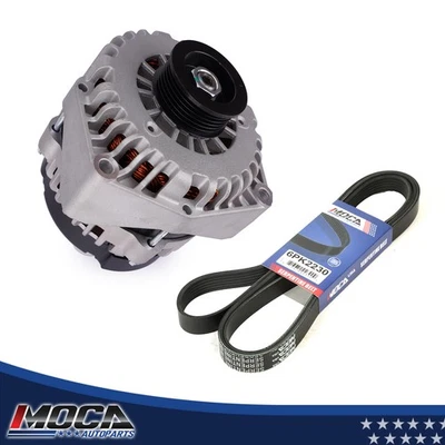 Alternador nuevo de 6 ranuras para Cadillac Chevrolet GMC Sierra Yukon V8 160A 12V CW Foto 1 de 4