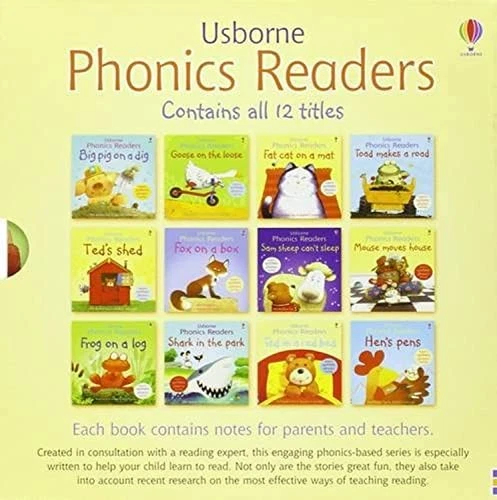 Usborne Phonics Readers 12 illustrated Books Box Set Collection - Read at Ho... - Image 1 of 1