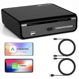Reproductor de CD DVD externo USB PARA coche incorporado CarPlay WL adaptador para cable de teléfono - Imagen 1 de 12
