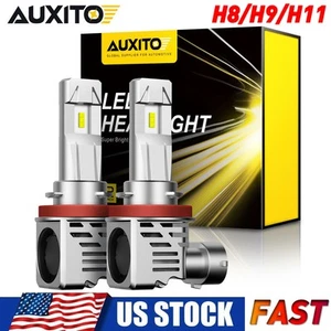 2x H11 H9 LED H8 Headlight Bulbs 12000LM 6500K High Kit Beam Super Bright White - Picture 1 of 12