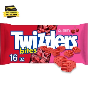 Bites Cherry Flavored Licorice Style, Chewy Candy Bag, 16 Oz ⭐️⭐️⭐️⭐️⭐️ - Picture 1 of 7