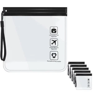 Klare TSA-zugelassene Kulturbeutel, 5 Stück Quartgröße Wickeltasche Kosmetik Organis... - Bild 1 von 7