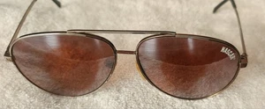 Vintage Pilotenbrille NASCAR Schildpatt goldfarbenes Gestell braune Gläser - Bild 1 von 12