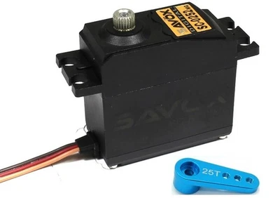 Servo de engranaje de metal digital de alto par Savox SC-0252MG Plus con bocina Mudboss Foto 1 de 3
