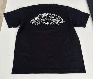 Keith Haring X UNIQLO SPRZ NY T-shirt Black Men Tokyo Shirt Size L - Picture 1 of 8