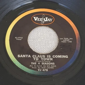 4 SEASONS • Santa Claus Is Coming To Town 1962 45 LISTEN VG++ - Picture 1 of 4